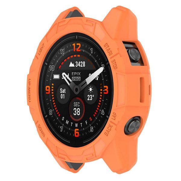 HAT PRINCE Garmin Fenix 7S   7S Pro   Epix Pro (Gen 2) 42mm hollow cover - Orange Online Hot Sale