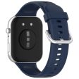 Huawei Watch Fit 3 Soft Silicone Strap Sport Watchbands Replacement with Silver Buckle - Midnight Blue Online