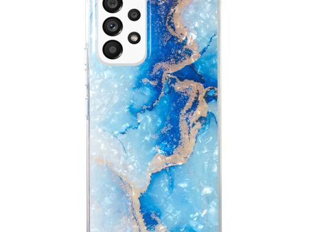 Marble Samsung Galaxy A13 4G case - Blue Gold Marble Sale