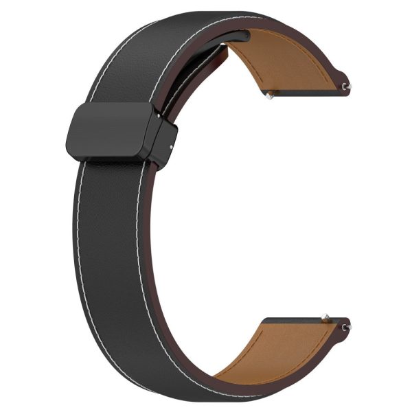 22mm Universal genuine leather strap - Black Supply