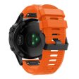 Garmin Fenix 5X Plus silicone watch band - Orange Fashion