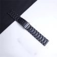 22mm Universal titanium alloy + stainless steel watch strap - Black Online