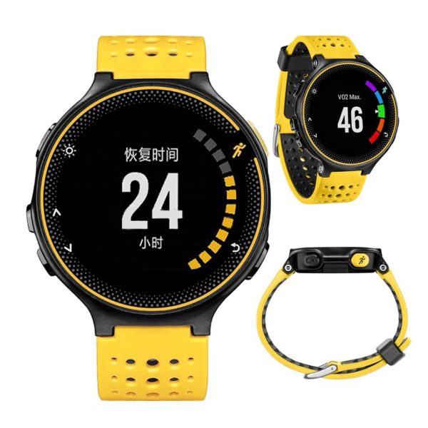 Garmin Forerunner 220   230   235   620   630 bi-color silicone watch band - Yellow   Black Online Sale