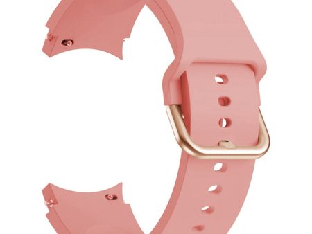 KALEBOL Samsung Galaxy Watch4   Watch 5   Watch6 Silicone Watch Bands Waterproof Soft Strap - Rose Pink Fashion