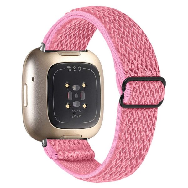 Fitbit Sense   Versa 3 elastic watch strap with adjustable buckle - Pink Online