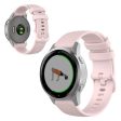 Garmin Vivomove 3S   Vivoactive 4S grid texture silicone watch band - Pink on Sale