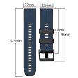 22mm dual color silicone watch strap for Garmin and Coros watch - Orange   Black Online