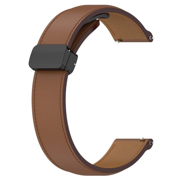 22mm Universal genuine leather strap - Brown Online now