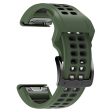 Garmin Fenix 7X dual color silicone watch strap - Army Green   Black Online now