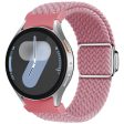 Samsung Galaxy Watch 20mm Braided Watch Band Magnetic Strap - Pink Hot on Sale