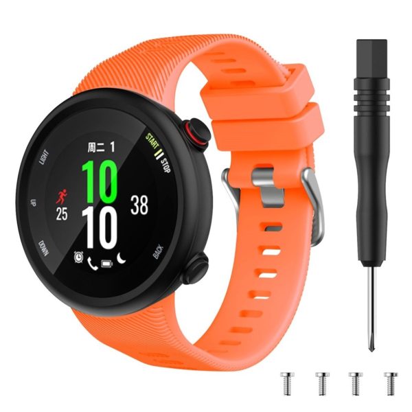 Garmin Forerunner 45 cool silicone watch band - Orange Fashion