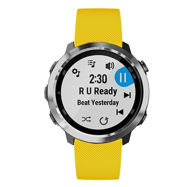 Garmin Forerunner 645 twill silicone watch band - Yellow Hot on Sale