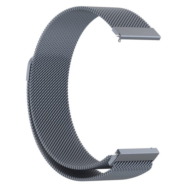 22mm Universal milanese stainless steel watch strap - Grey For Discount