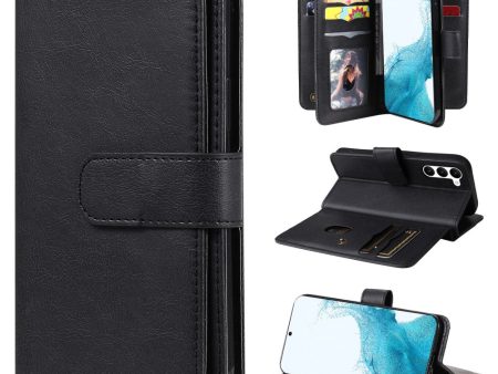 10-slot wallet case for Samsung Galaxy S23 - Black For Sale