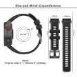 KALEBOL KLB-SSGJ-001 Garmin Fenix 7X   7X Pro Silicone Watch Band 26mm Strap Dual Color - Black+Orange Online Sale