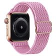 Apple Watch Series 49mm - 45mm - 44mm - 42mm Universal Watch Band Elastic Nylon Strap - Pink Discount