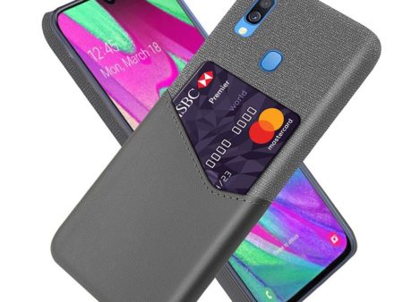 Bofink Samsung Galaxy A40 Card Cover - Grey Online Hot Sale