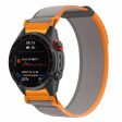 Garmin Fenix 7   Fenix 6 GPS   Fenix 5 Trail Loop Strap Nylon Watch Band - Orange   Grey+Orange Fashion