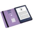 Amazon Kindle Paperwhite 6 (2022) Leather Tablet Case with Tree Deer Imprinted Stand Cover - Purple Supply