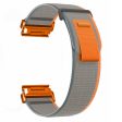 Garmin Fenix 7   Fenix 6 GPS   Fenix 5 Trail Loop Strap Nylon Watch Band - Orange   Grey+Orange Fashion