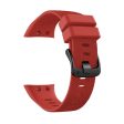 Garmin Forerunner 45S durable black buckle silicone watch band - Red Online