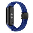 Magnetic Braided Nylon Strap Xiaomi Smart Band 8 Replacement Watch Band - Blue For Cheap