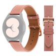 20mm Universal textured genuine leather watch strap - Deep Pink Online