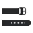 Samsung Galaxy Watch (46mm) silicone watch band - Black For Sale