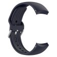 22mm Universal silicone watch strap with metal buckle - Midnight Blue For Sale