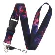 Universal starry sky style lanyard - Dark Red and Blue For Sale