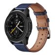 22mm Universal genuine leather watch strap - Dark Blue Hot on Sale