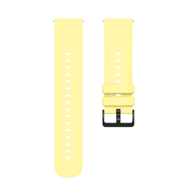 22mm Universal sporty silicone watch strap - Yellow Discount