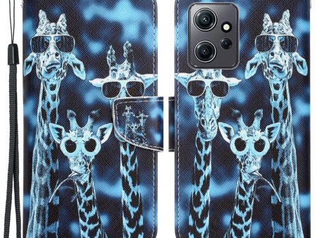 Wonderland Xiaomi Redmi Note 12 flip case - Giraffes Online now