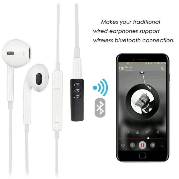 Universal wireless bluetooth V4.1 3.5mm AUX audio stereo car adapter Discount