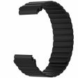 Huami Amazfit Falcon   Garmin Fenix 7   6   5 Magnetic Watch Band Flexible Replacement Strap with 22mm Bump Resistant Connector - Black Discount