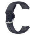 22mm Universal silicone watch strap with metal buckle - Midnight Blue For Sale