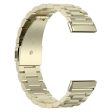 Fitbit Sense 2   Versa 4 three bead stainless steel watch strap - Gold Supply