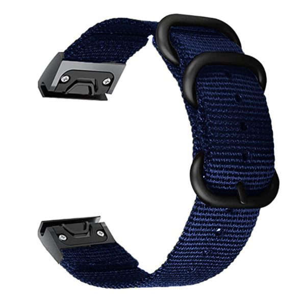 26mm nylon watch strap for Garmin watch - Blue Online