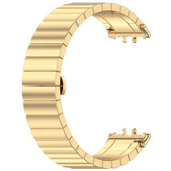 Samsung Galaxy Fit3 SM-R390 Stainless Steel Strap Butterfly Buckle Replacement Band - Gold Supply