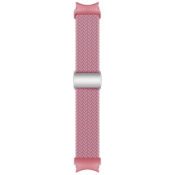 Samsung Galaxy Watch 20mm Braided Watch Band Magnetic Strap - Pink Hot on Sale