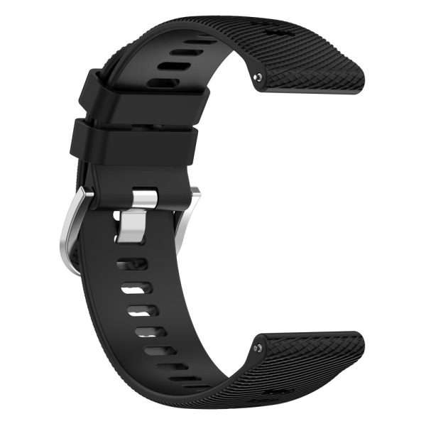 Garmin Forerunner 256 cross stripe silicone strap - Black Cheap