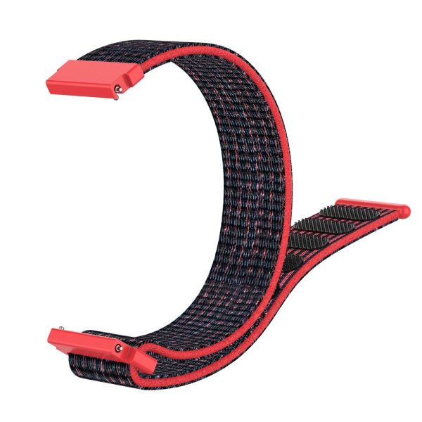 18mm Universal nylon strap - Black   Red Sale