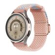 Huawei Watch GT 3 42mm   GT 3 Pro 43mm Universal 20mm Watch Strap Magnetic Buckle Woven Wrist Band - Blue+Pink+Pink   Rose Gold Buckle on Sale