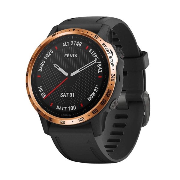 Garmin Fenix 6S   6S Pro numeric pattern stainless steel bezel - Rose Gold    Black Cheap