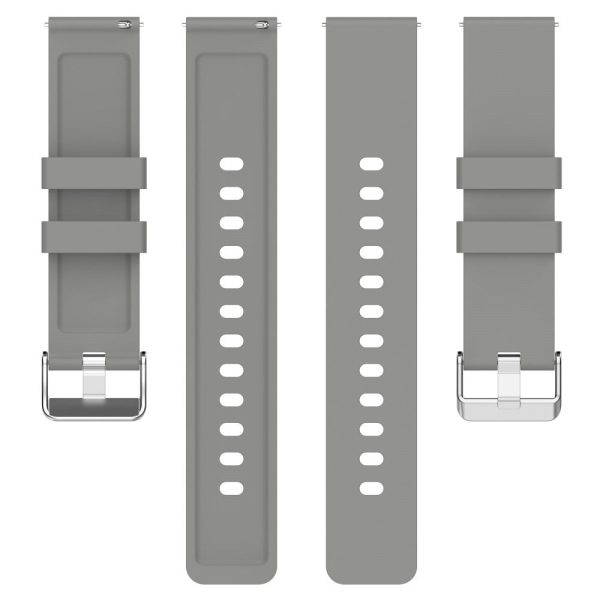 20mm Universal silicone strap with stainless steel buckle - Grey Online