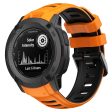 Garmin Instinct 2X Silicone Watch Strap Replacement Wrist Band - Orange+Black Online