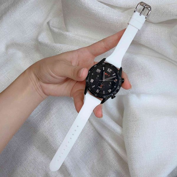 22mm Universal silicone watch strap - White Online Hot Sale