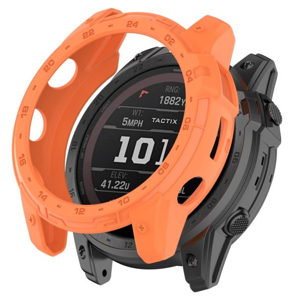 Garmin Enduro 2   Tactix 7 dial plate style watch cover - Orange Online Hot Sale