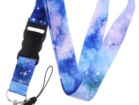 Universal starry sky style lanyard - Sky Blue Nebula For Cheap