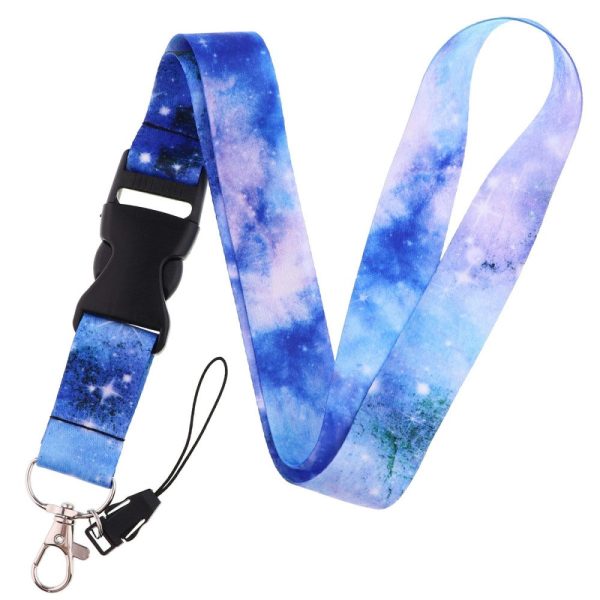 Universal starry sky style lanyard - Sky Blue Nebula For Cheap